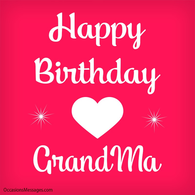 Happy Birthday Poems For Grandma