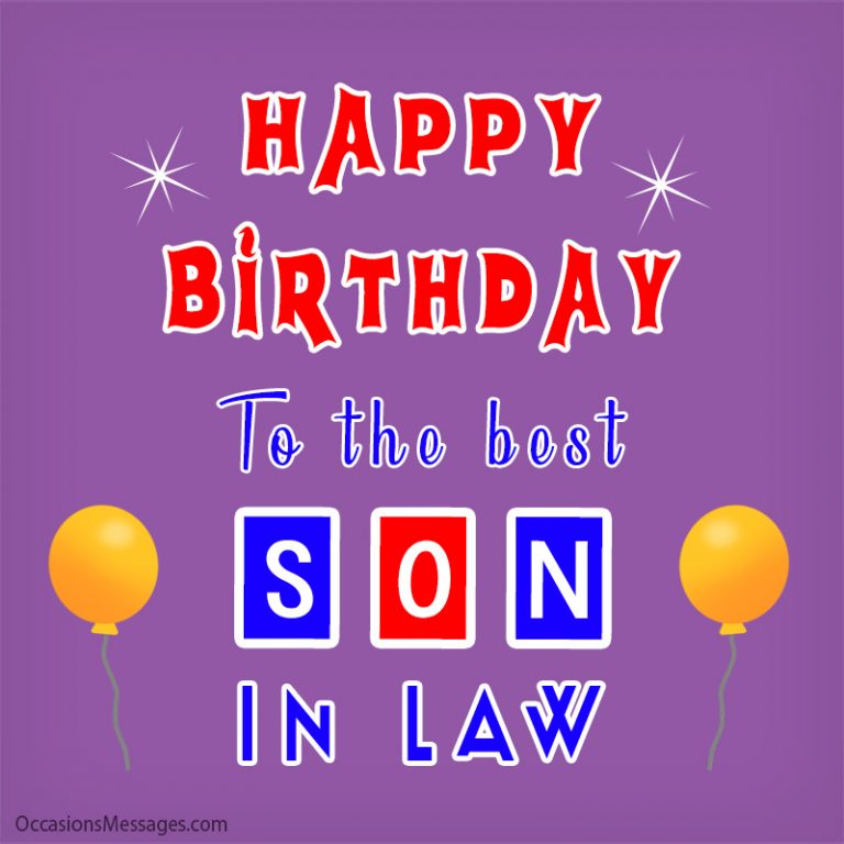 Best 50 Happy Birthday Wishes For Son In Law 