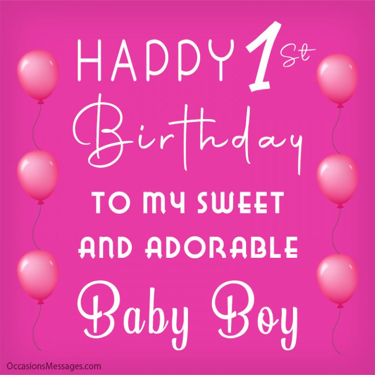 Happy 1st Birthday Wishes - Birthday Messages for Babies