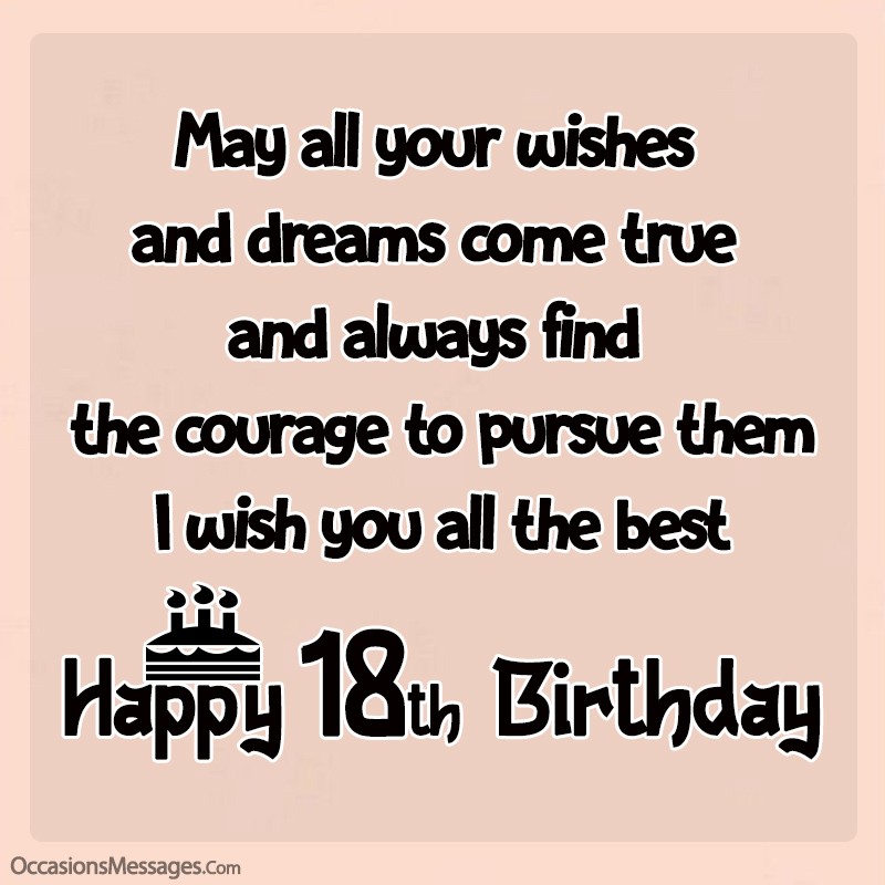 Amazing 18th Birthday Wishes Happy 18th Birthday Messages