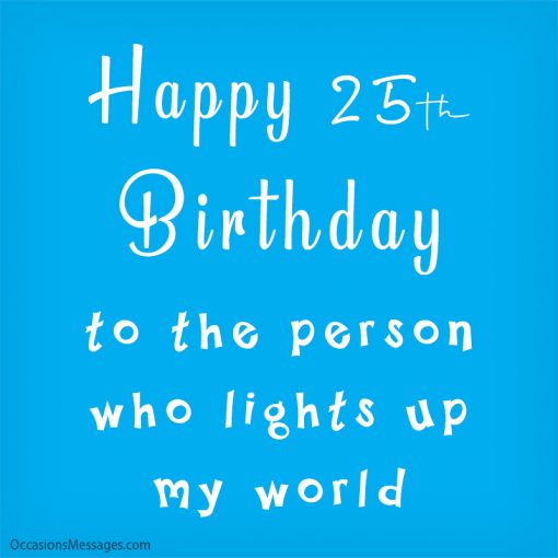 Happy 25th Birthday Wishes - Messages for 25-Year-Olds