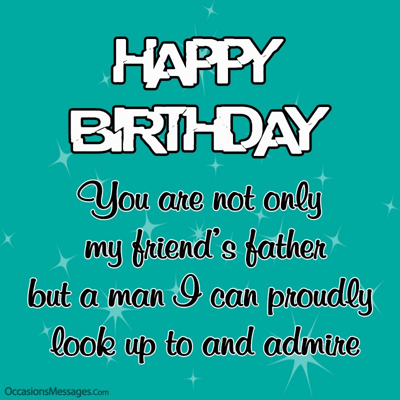 happy birthday wishes for friend's father