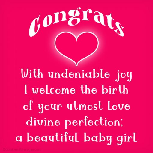 Best 50+ New Born Baby Girl Wishes and Messages