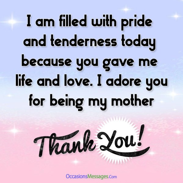 Best Thank You Messages For Mom Occasions Messages
