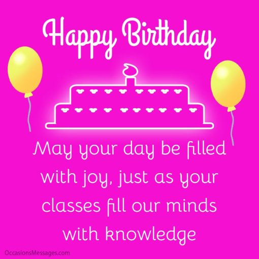 Best 40+ Happy Birthday Wishes and Cards for Professor