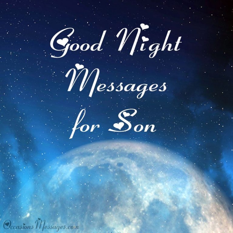 Top 30+ Heartwarming Good Night Messages for Son